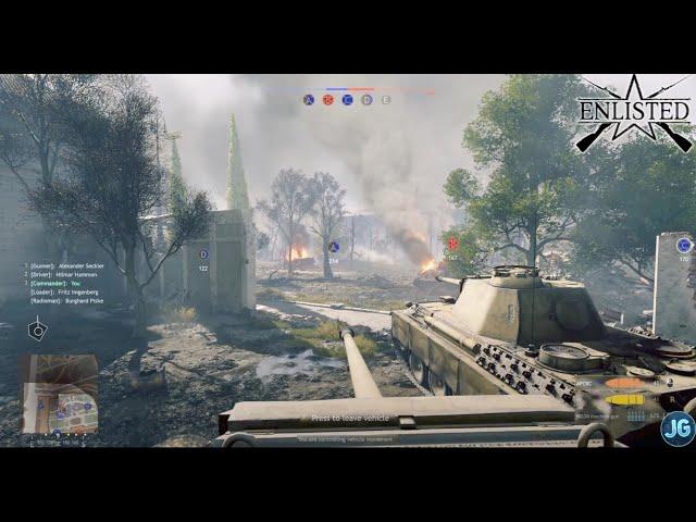 Panther Tank Gameplay - Enlisted [ 1440p 60FPS ]