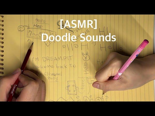 [ASMR] Doodle ASMR With My Wife, Drawing, Whispering, Inaudible Sounds, 낙서하는 소리️