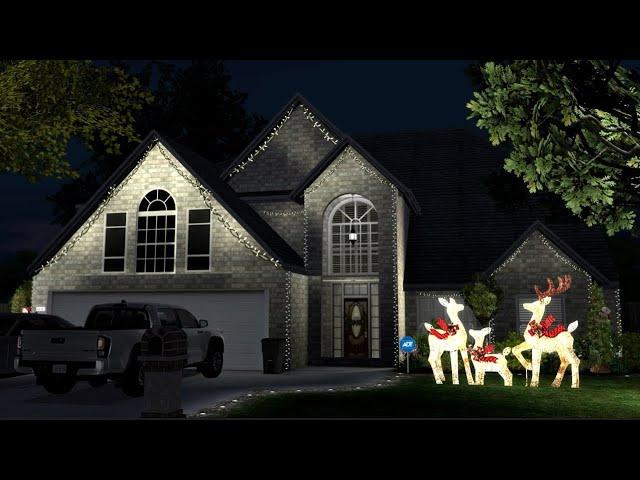 REALISTIC FAMILY CHRISTMAS SUBURBAN HOME in The Sims 4