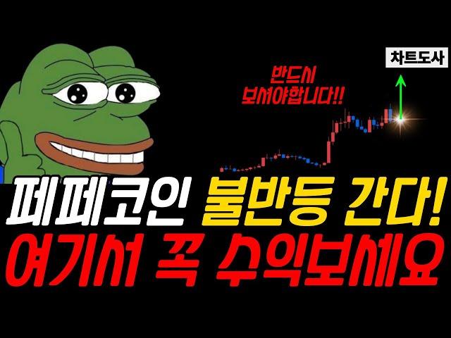 페페코인 불반등 갑니다!! 여기서 꼭 수익보세요!!!