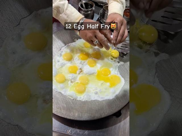 12 Egg Half Fry Making Rs 180/- Only | Indian Street Food #shorts