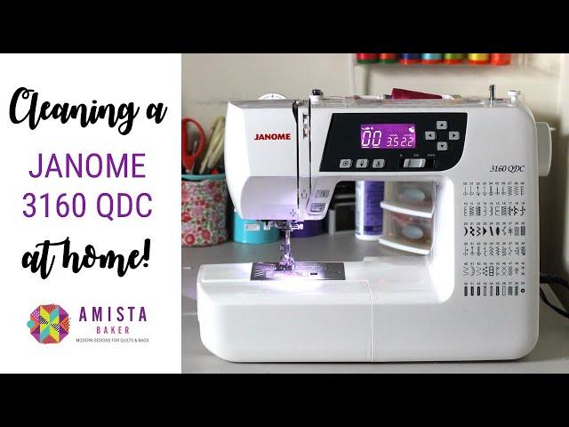 CLEANING A JANOME 3160 QDC - The most simple at-home sewing machine cleaning tutorial!