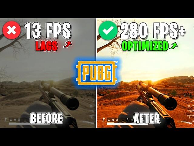 PUBG - BEST PC Optimization Settings for MAX FPS on ANY PC