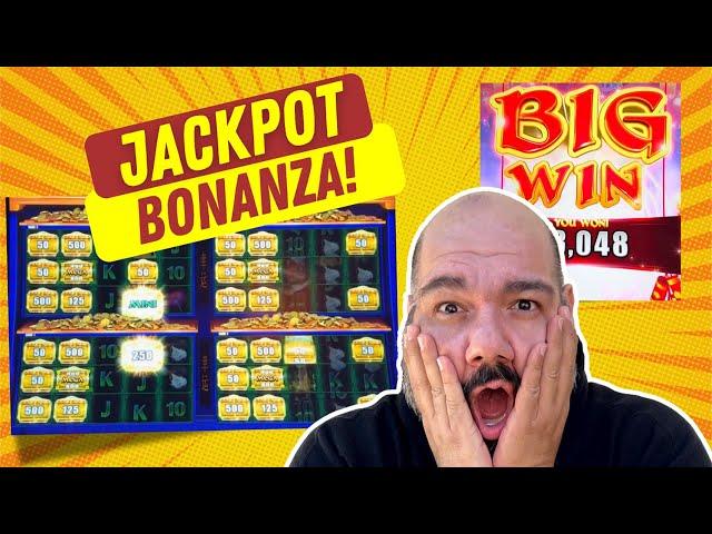 MULTIPLE WINS THAT PAID OFF BIG TIME!!  with VegasLowRoller on Zodiac Lantern Rabbit Slot Machine