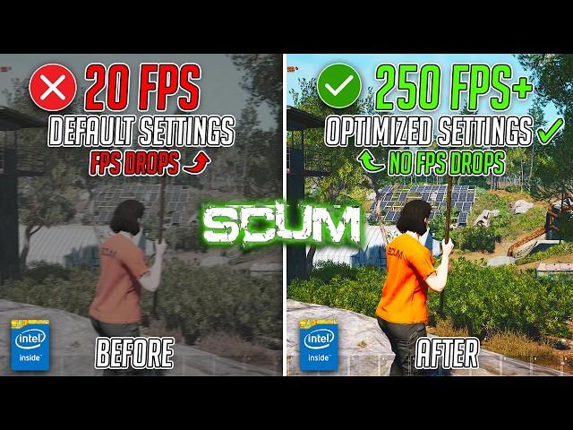 SCUM - How to Fix Lags, Stutter & BOOST FPS on ANY PC