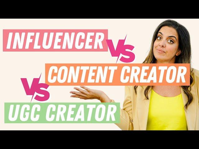 The Important Difference Between Content Creators, UGC Creators, Or Influencers