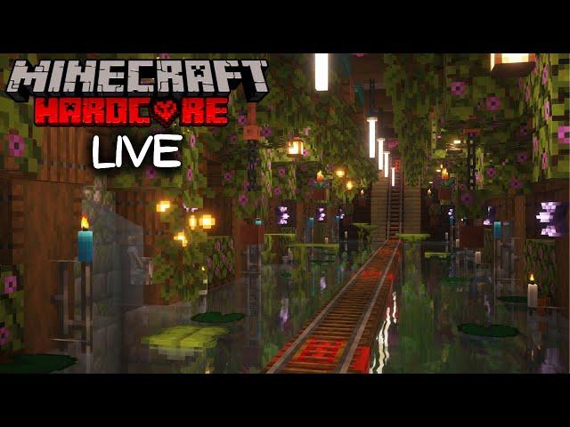 Building the Raid Farm Tunnel In Hardcore Minecraft