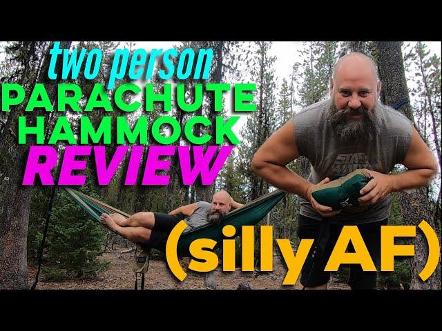 Double Parachute Hammock Review!  (silly af)