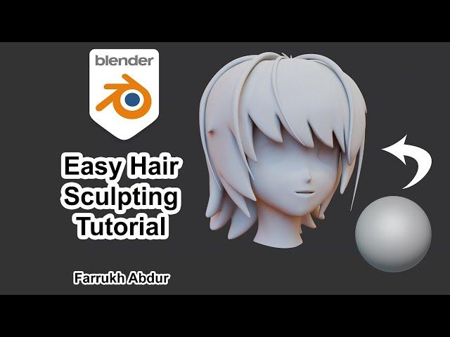 Hair Sculpting Tutorial - Blender