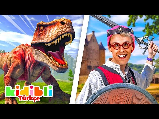 Dinozorlar ve Kaleler – Çocuklar İçin Tarih Macerası! | Kidibli