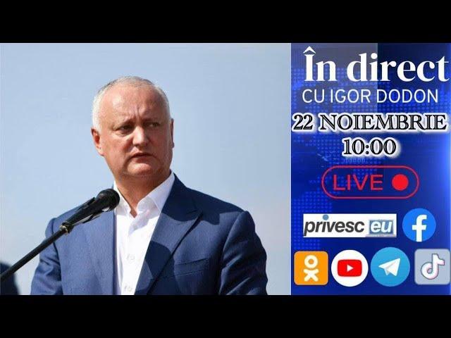 În direct cu Igor Dodon