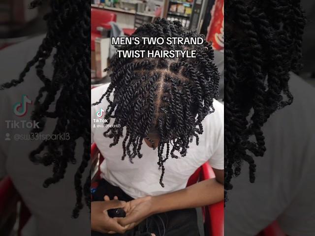 MEN'S TWO STRAND TWIST HAIRSTYLE + FADE