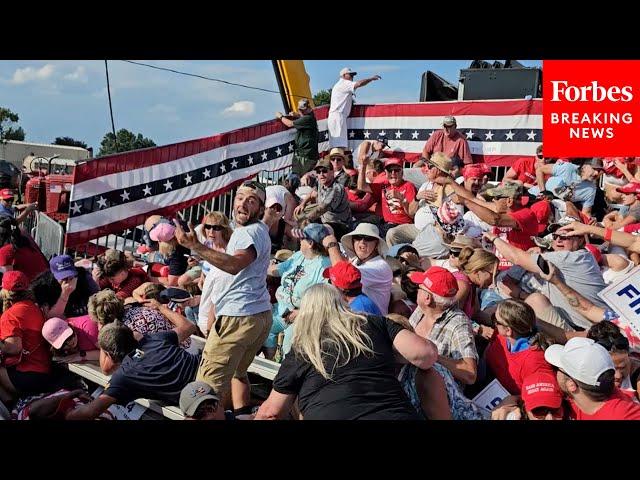 GRAPHIC WARNING: New Footage From Inside Trump Rally Shows Audience Response To Shooting