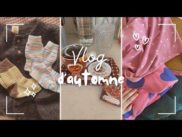 VLOG #4 : Déco d'automne, haul tissu et mon rhume