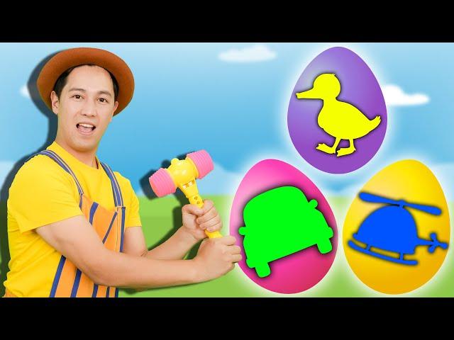 Guess Which Surprise Egg  | 123 Eggs Kids Song | TigiBoo