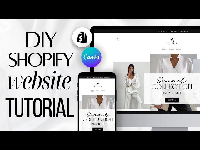 How To Design A Minimalist Shopify Website | Step-By-Step Tutorial