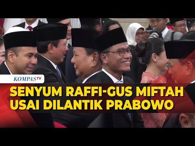 Senyum Raffi Ahmad, Gus Miftah hingga Budiman Sudjatmiko usai Dilantik Presidan Prabowo Subianto