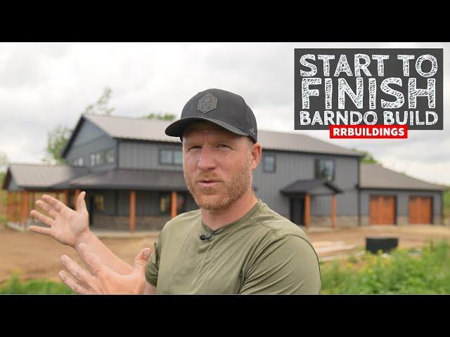 Epic Start to Finish Barndominium Build in 16 Minutes