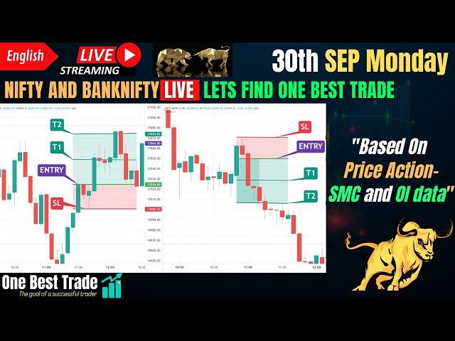 Live Nifty intraday trading | Bank nifty live trading | Live options trading | 30th SEP 2024 dhan