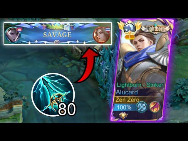 OMG!!! SAVAGE ALUCARD BUILD SKY PIERCER FULL STACK (NEW META BUILD ) / Mobile legends