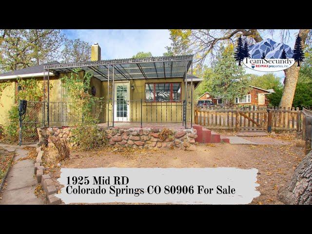 SOLD 1925 Mid Road Colorado Springs Co 80906 For Sale