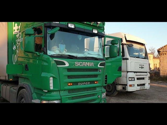 Едим в горку!scania vs volvo и mercedes/ставлю дубли/новый кривой камаз.