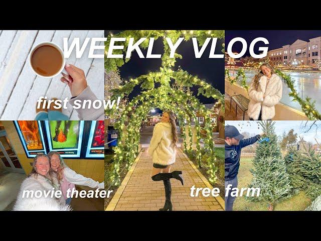 WEEKLY VLOG: seeing Wicked, holiday work party, going to a Christmas market + getting our tree!