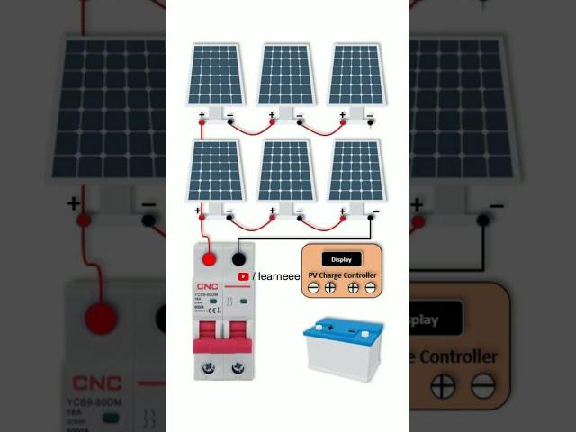 Solar Series Parallel Connection #electric #electrical #shorts