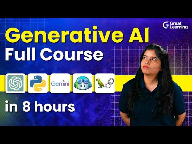 Generative AI Full course 2024 | All in One Gen AI Tutorial