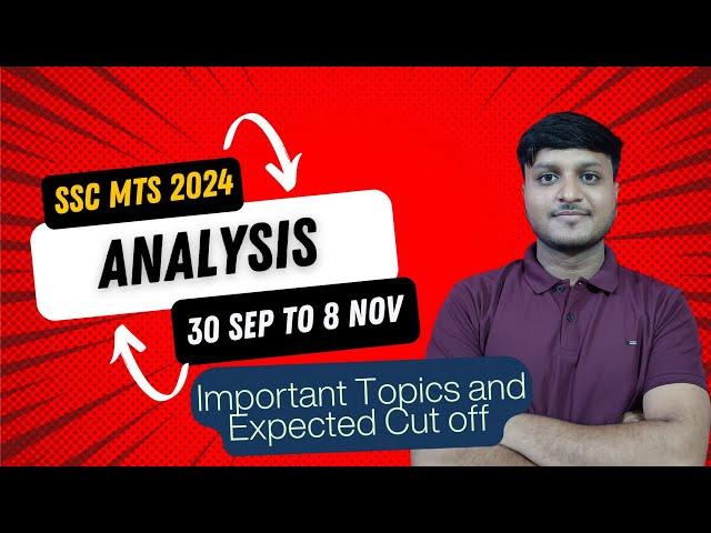 SSC MTS 2024 All Shifts Analysis | SSC MTS 2024 Safe Attempts | SSC MTS 2024 Expected Cutoff