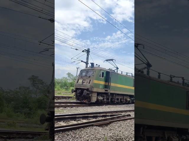 green monster WAG-9 LIGHT LOCOMOTIVE FULL SPEED #shorts #wag9 #indianrailways