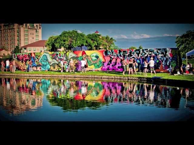 Graffiti Wall Time-Lapse - Keloha Art and Music Festival