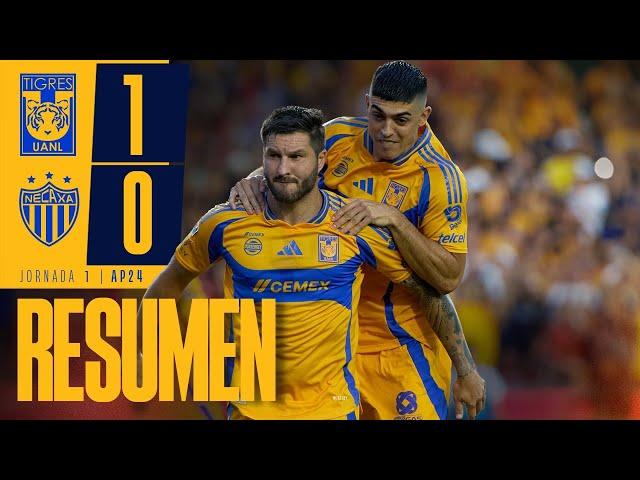  Resumen Liga MX | Tigres 1 - 0 Necaxa | Jornada 1 | Apertura 2024