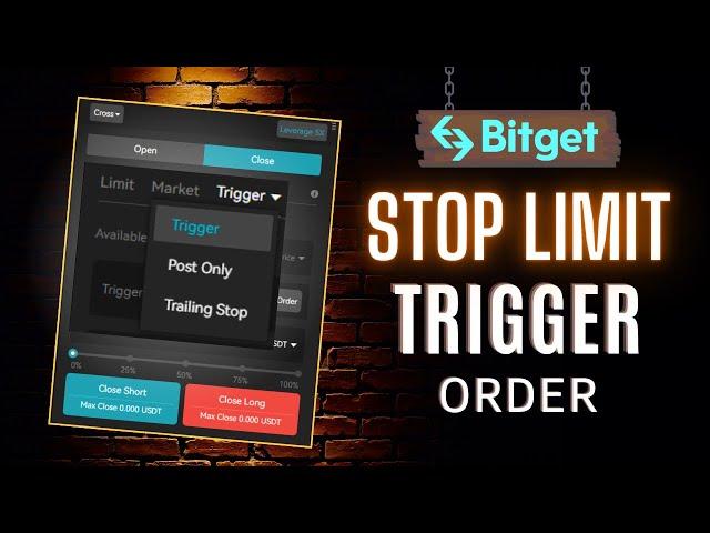 Short Sell Stop Loss - How to Trigger a Stop Limit Order ? | BitGet Trigger Order Tutorial