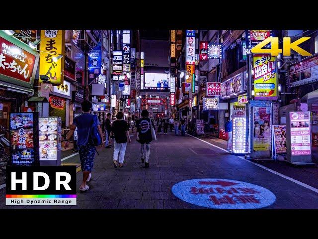 【4K HDR】100 minutes of Tokyo Night - Shinjuku Kabukicho