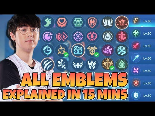 How to use ALL NEW EMBLEMS In depth guide | Mobile Legends