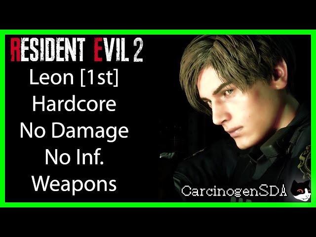 Resident Evil 2 REmake (PC) No Damage - Leon 1st (Leon A) Hardcore Mode