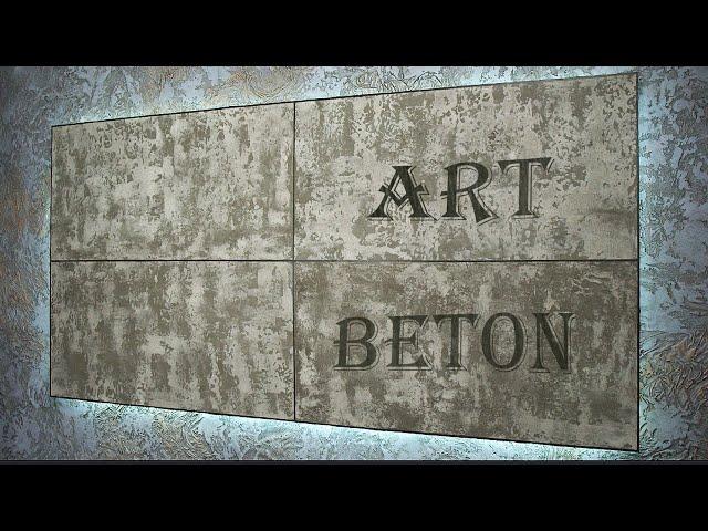 ART BETON from ordinary materials decorative plaster in the LOFT style