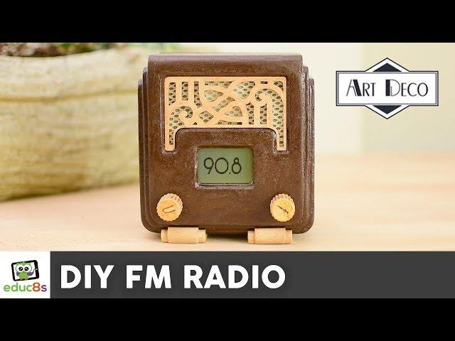 DIY Arduino FM Radio Project with a 3D printed Art Deco enclosure