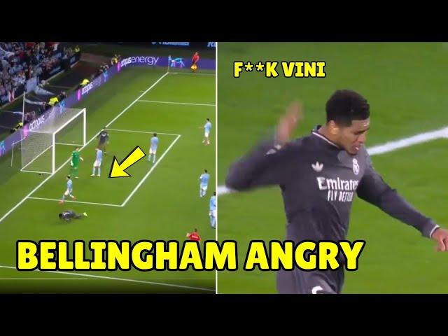 Bellingham Furious at Vinicius Jr. for Selfish Play During Real Madrid's Win vs Celta Vigo 