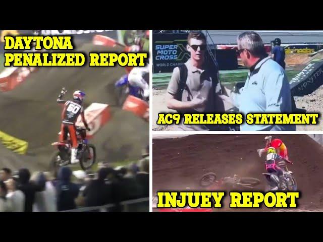 Daytona Supercross Penalized Report, AC9 Explains After Drama Incident, Smith & Alessi Injury Update