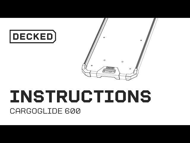 DECKED Installation | CargoGlide 600 In Truck Bed