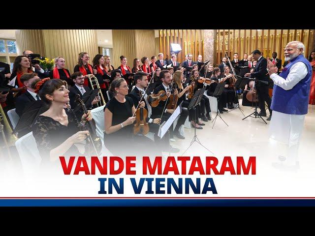 Austrian artists perform Vande Mataram as PM Modi arrives in Vienna