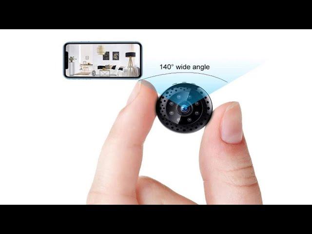 WiFi Spy Camera Wireless Remote Viewing Hidden Cam Mini 1080P HD Home Security Camera