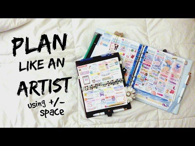 No White Space Planning vs. White Space Planning || Plan Like An Artist