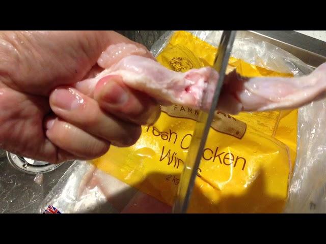 How I Separate my chicken wings into tips, winglet (wingette) and drumlet (drumlet)