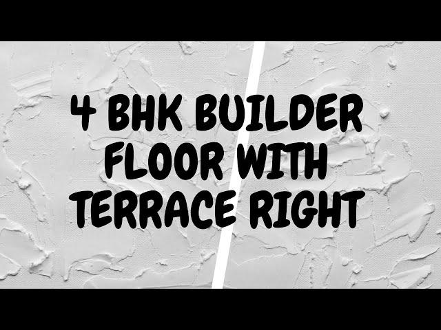 4 BHK BUILDER FLOOR WITH TERRACE  RIGHT IN CEDAR  CREST NEERVANA COUNTY BY KK GROUP 9315581140