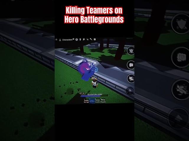 Killing teamers on #herobattlegrounds #roblox @DiransYT