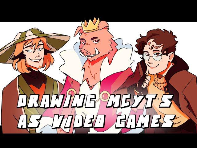 Drawing MCYTS as VIDEO GAMES [SPEEDPAINT] II DSMP