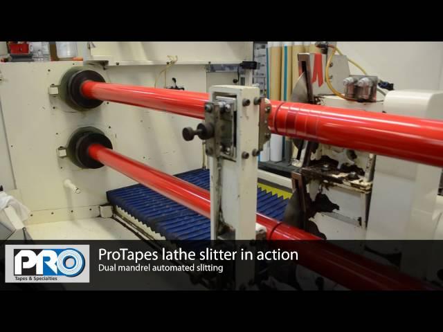 ProTapes Dual mandrel automated slitting